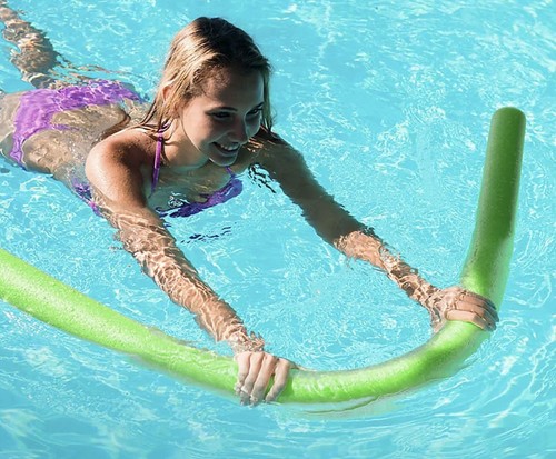 Green swim pool noodle - green,